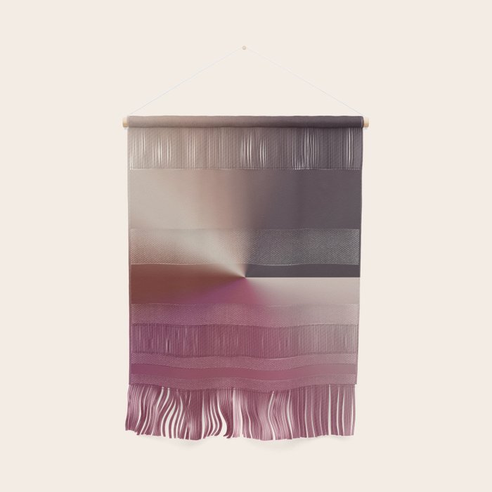 Line Gradient / Vanilla Wafer & Thunder Purple Wall Hanging Gallery Image 1