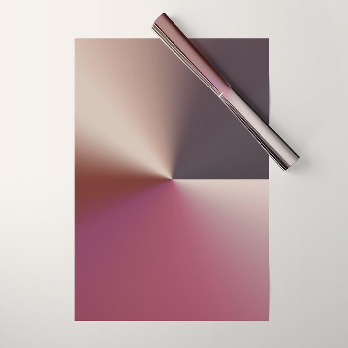 Line Gradient / Vanilla Wafer & Thunder Purple Wrapping Paper Gallery Image 1