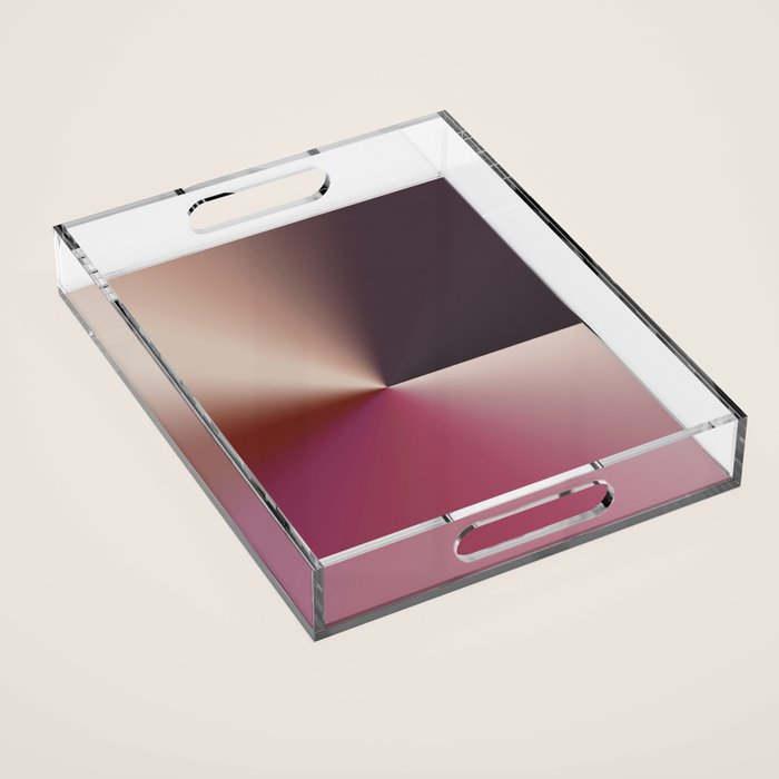 Line Gradient / Vanilla Wafer & Thunder Purple Acrylic Tray Gallery Image 1