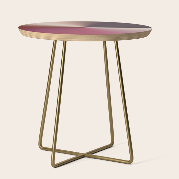 Line Gradient / Vanilla Wafer & Thunder Purple Side Table Gallery Image 1