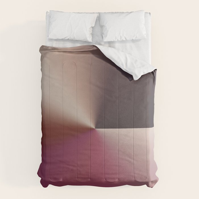 Line Gradient / Vanilla Wafer & Thunder Purple Comforter Gallery Image 6