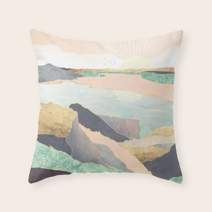 Sunrise Beach Throw Pillow Gallery Image 6
