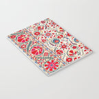 Bokhara  Antique Uzbek Suzani Embroidery Print Notebook Gallery Image 3