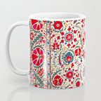 Bokhara  Antique Uzbek Suzani Embroidery Print Coffee Mug Gallery Image 3