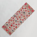 Bokhara  Antique Uzbek Suzani Embroidery Print Yoga Mat Gallery Image 1