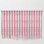 Rose Pink & White Cabana Stripe Wall Hanging Gallery Image 1