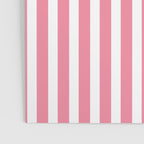 Rose Pink & White Cabana Stripe Poster Gallery Image 3