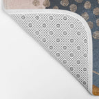 Abstract Terracotta, Navy Blue, Blush Pink, Art Print By LandSartprints  Bath Mat Gallery Image 2