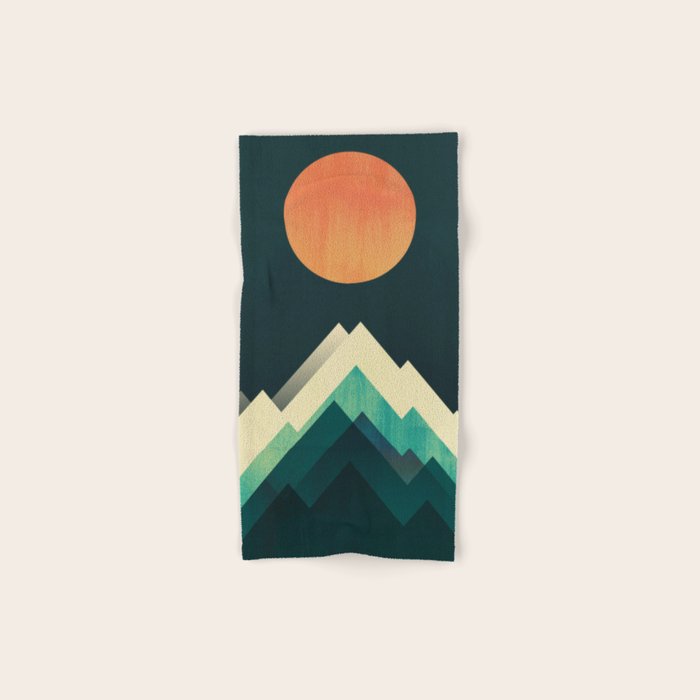 Ablaze on cold mountain Bath Towel Gallery Image 1