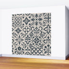 Dark Faux Tile Wall Mural Gallery Image 2