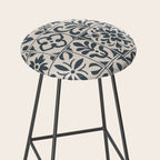 Dark Faux Tile Stool Gallery Image 2