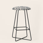 Dark Faux Tile Stool Gallery Image 1