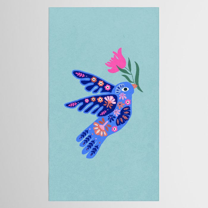 Bird and Bloom Tablecloth Gallery Image 2