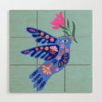 Bird and Bloom Wood Wall Art Gallery Image 1