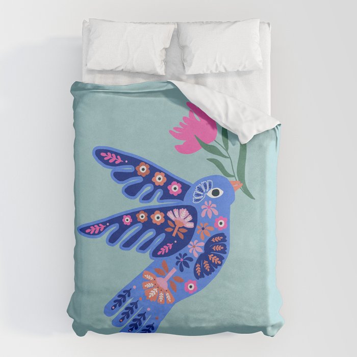 Bird and Bloom Duvet Cover Gallery Image 6