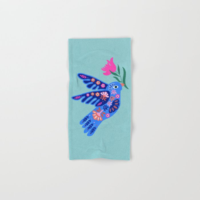 Bird and Bloom Bath Towel Gallery Image 1