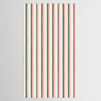 Hand Drawn Vertical Stripes Muted Green & Pink Tablecloth Gallery Image 2
