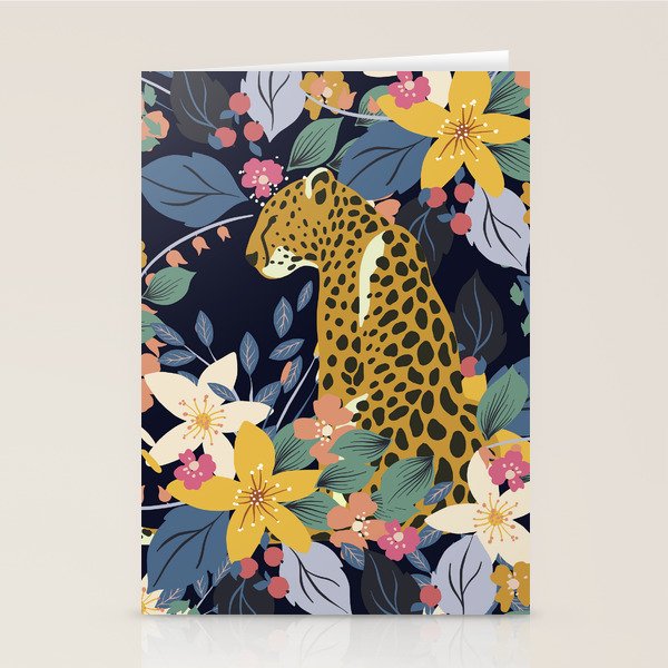 Ziggy Cheetah Prints Stationery Card Gallery Image 1