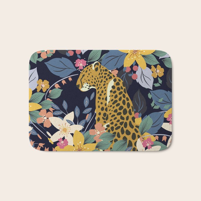 Ziggy Cheetah Prints Bath Mat Gallery Image 1