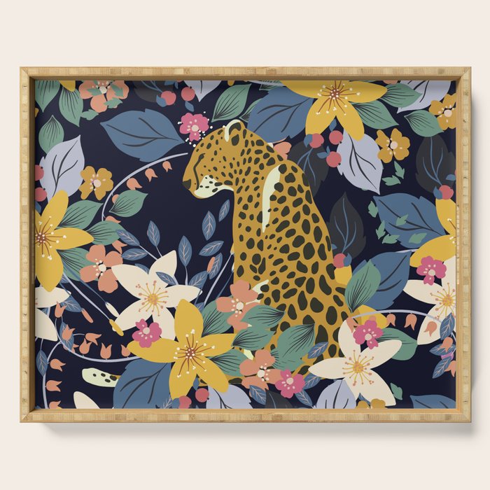 Ziggy Cheetah Prints Serving Tray Gallery Image 1