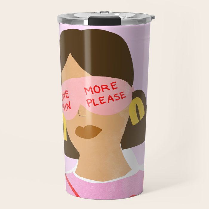 One More Minute Please Travel Mug Gallery Image 1