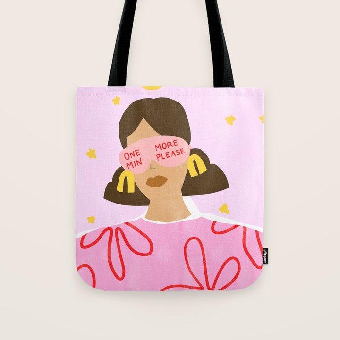 One More Minute Please Tote Bag Gallery Image 1