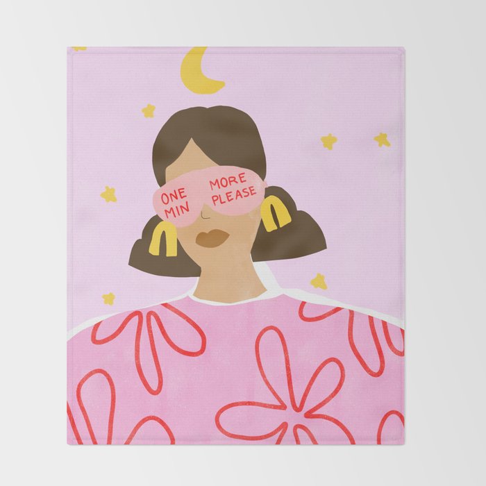 One More Minute Please Throw Blanket Gallery Image 2