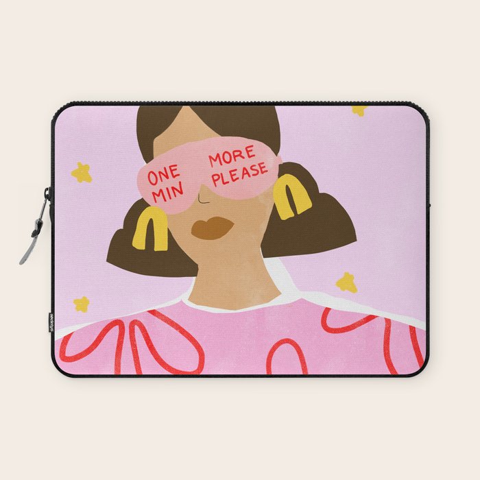 One More Minute Please Laptop Sleeve Gallery Image 1