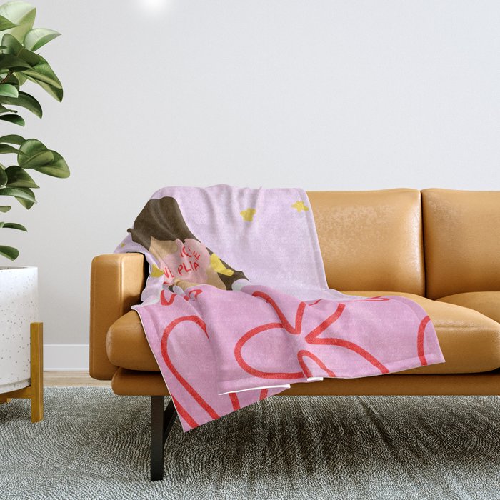 One More Minute Please Throw Blanket Gallery Image 1