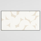 Contemporary Abstract Shapes - Neutral Off White Desk Mat Gallery Image 3