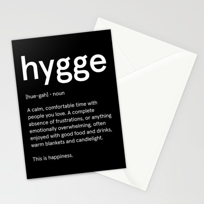 Hygge: Black Edition Stationery Card Gallery Image 2