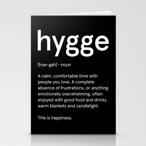 Hygge: Black Edition Stationery Card Gallery Image 2