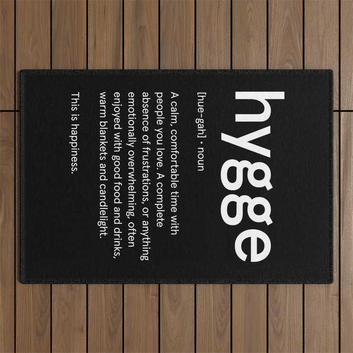 Hygge: Black Edition Outdoor Rug Gallery Image 1