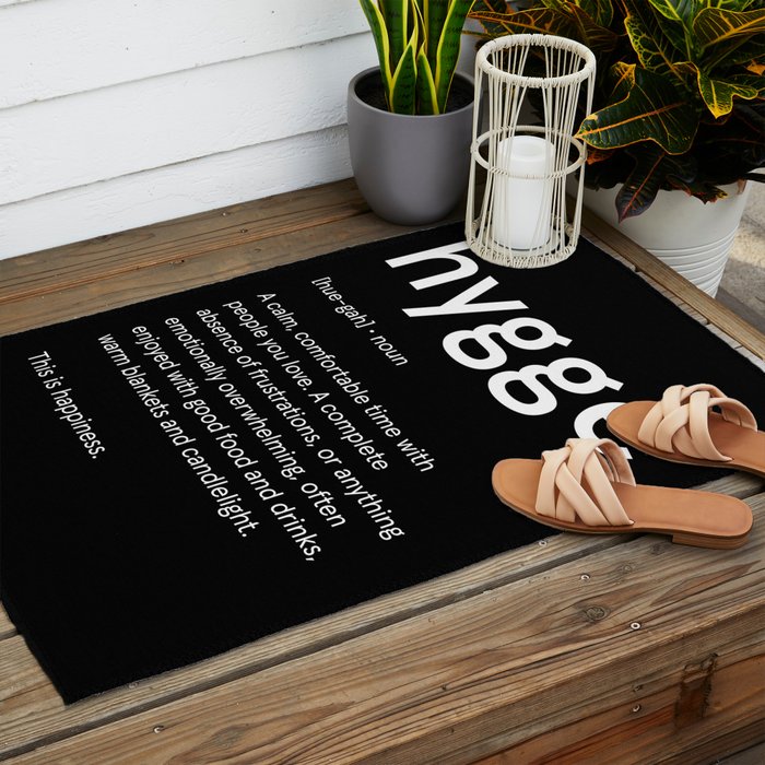 Hygge: Black Edition Outdoor Rug Gallery Image 2
