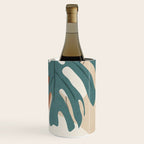Abstract Art Tropical Leaves  Wine Chiller Gallery Image 3