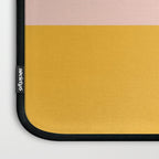 Color Block Blush Pink Mustard Yellow Laptop Sleeve Gallery Image 3