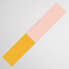 Color Block Blush Pink Mustard Yellow Table Runner Gallery Image 3