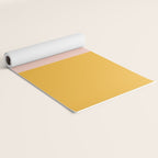 Color Block Blush Pink Mustard Yellow Yoga Mat Gallery Image 2