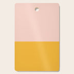 Color Block Blush Pink Mustard Yellow Cutting Board Gallery Image 1