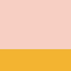 Color Block Blush Pink Mustard Yellow Coffee Mug Gallery Image 2