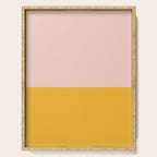 Color Block Blush Pink Mustard Yellow Serving Tray Gallery Image 1