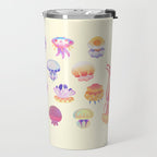 Jellyfish Day - pastel Travel Mug Gallery Image 2