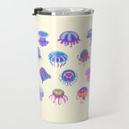 Jellyfish Day - pastel Travel Mug Gallery Image 3