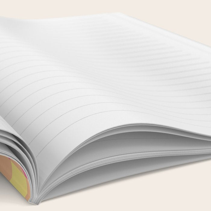 Gingham Large Pink Orange Yellow Notebook Gallery Image 2
