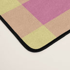 Gingham Large Pink Orange Yellow Desk Mat Gallery Image 4
