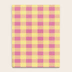 Gingham Large Pink Orange Yellow Notebook Gallery Image 4