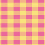 Gingham Large Pink Orange Yellow Coffee Mug Gallery Image 2