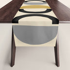 Mid Century Modern Half Circle Pattern 581 Winter Table Runner Gallery Image 1