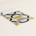 Mid Century Modern Half Circle Pattern 581 Winter Yoga Mat Gallery Image 2