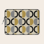 Mid Century Modern Half Circle Pattern 581 Winter Laptop Sleeve Gallery Image 1